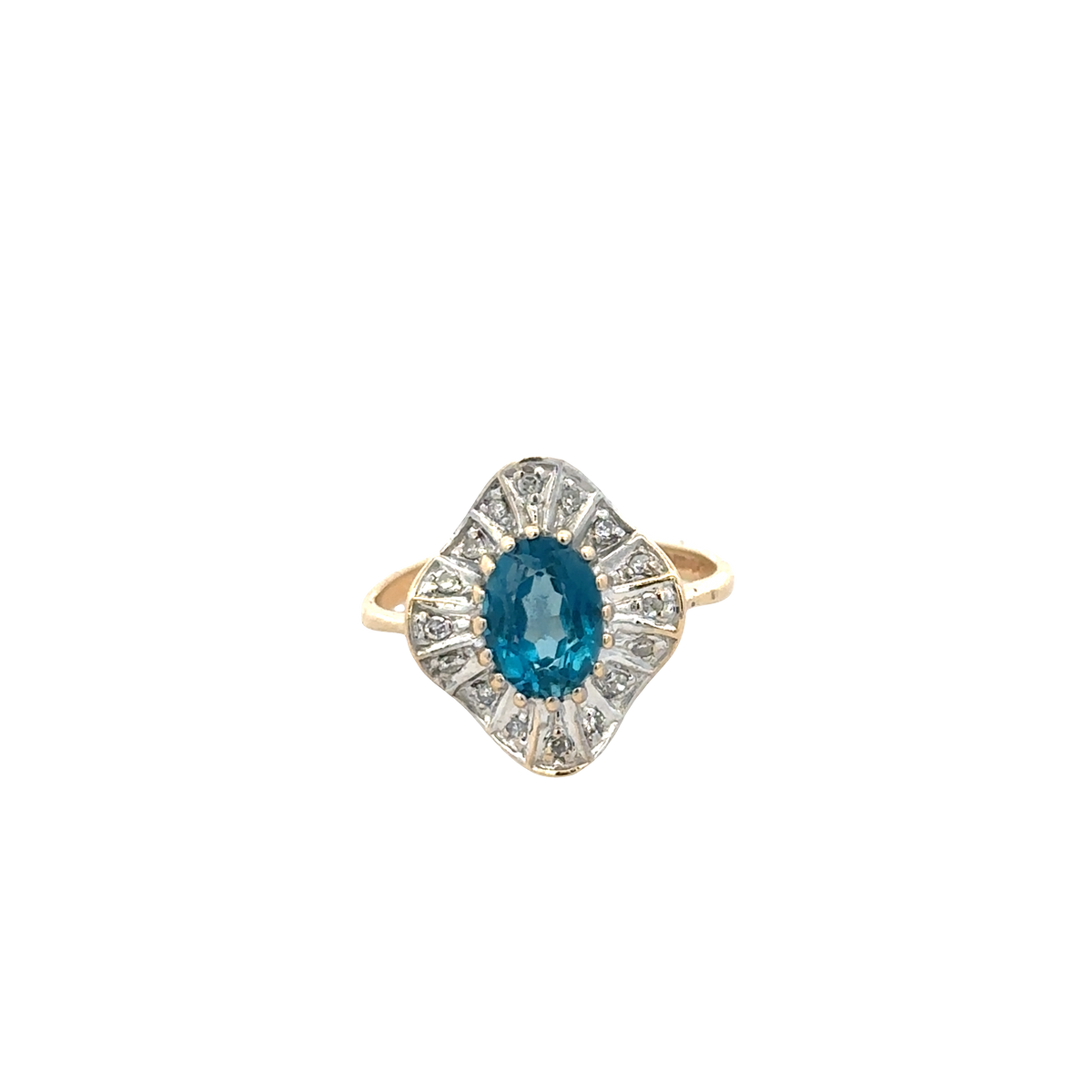 9ct yellow gold diamond ring sh27796b