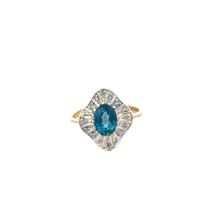 9ct yellow gold diamond ring sh27796b