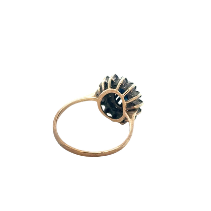 9ct yellow gold sapphire and diamond ring sh25706l