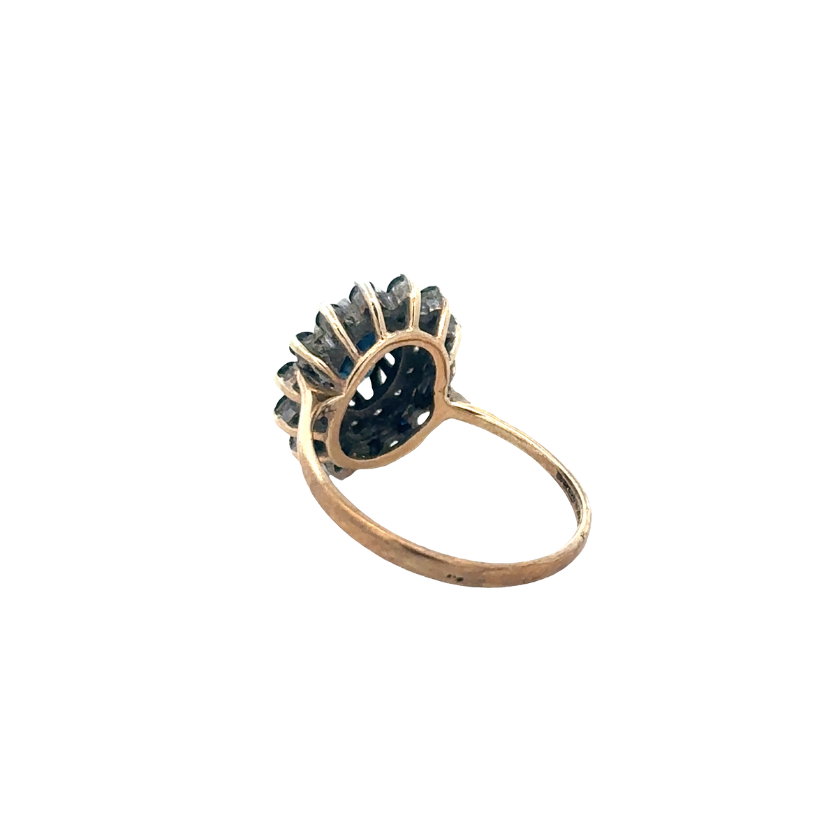 9ct yellow gold sapphire and diamond ring sh25706l