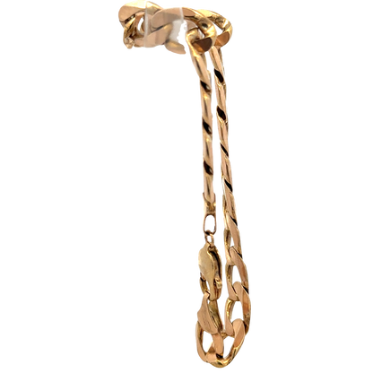 9ct yellow gold curb bracelet 32.9g (sh27357b)