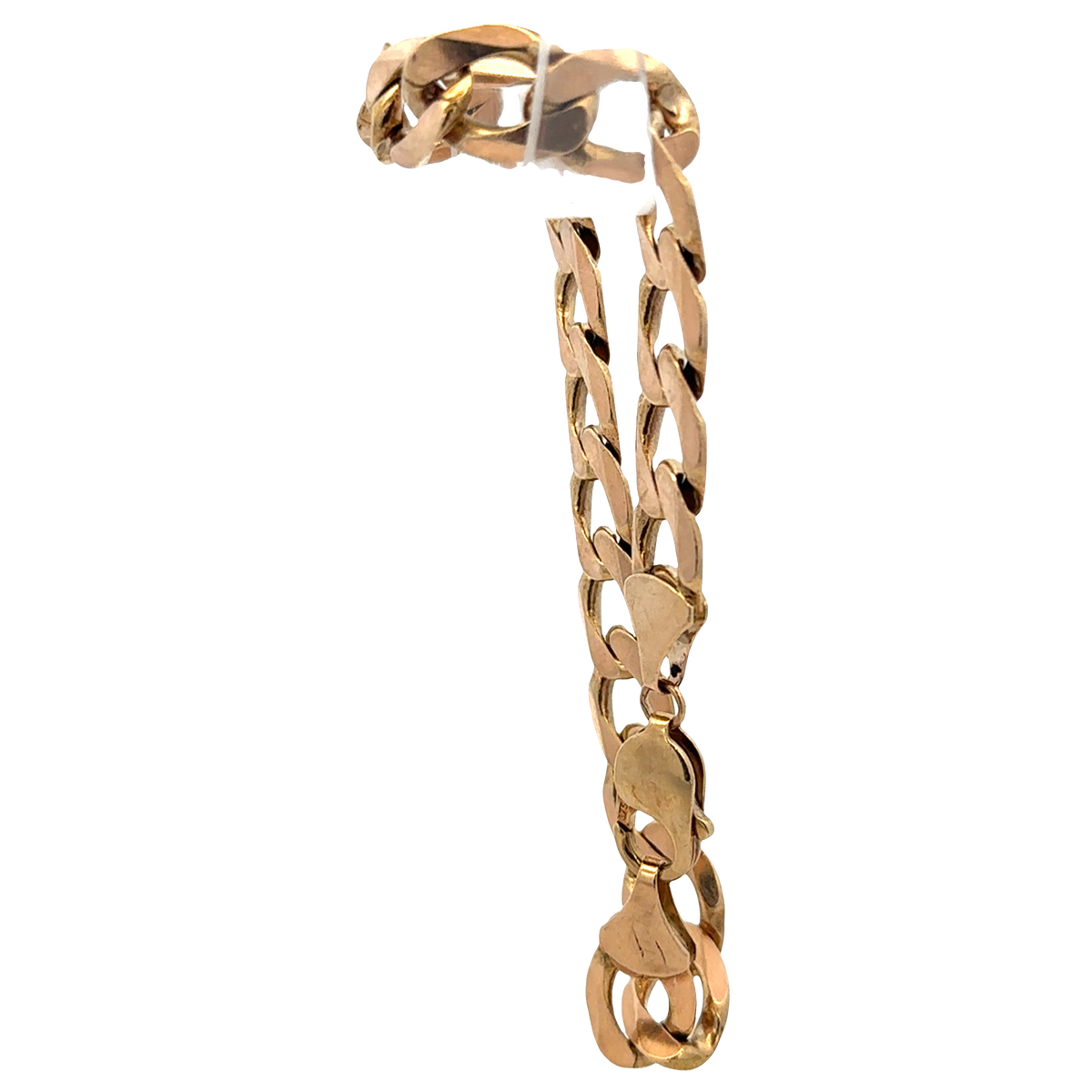 9ct yellow gold curb bracelet 32.9g (sh27357b)