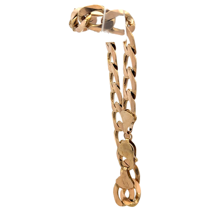 9ct yellow gold curb bracelet 32.9g (sh27357b)