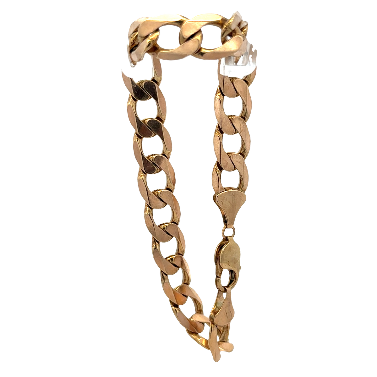 9ct yellow gold curb bracelet 32.9g (sh27357b)