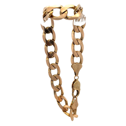 9ct yellow gold curb bracelet 32.9g (sh27357b)