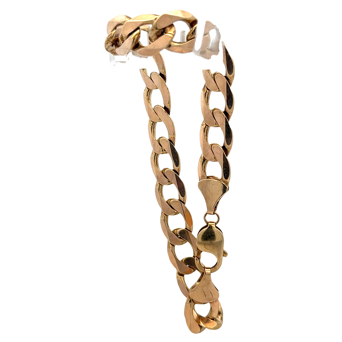 9ct yellow gold curb bracelet 32.9g (sh27357b)