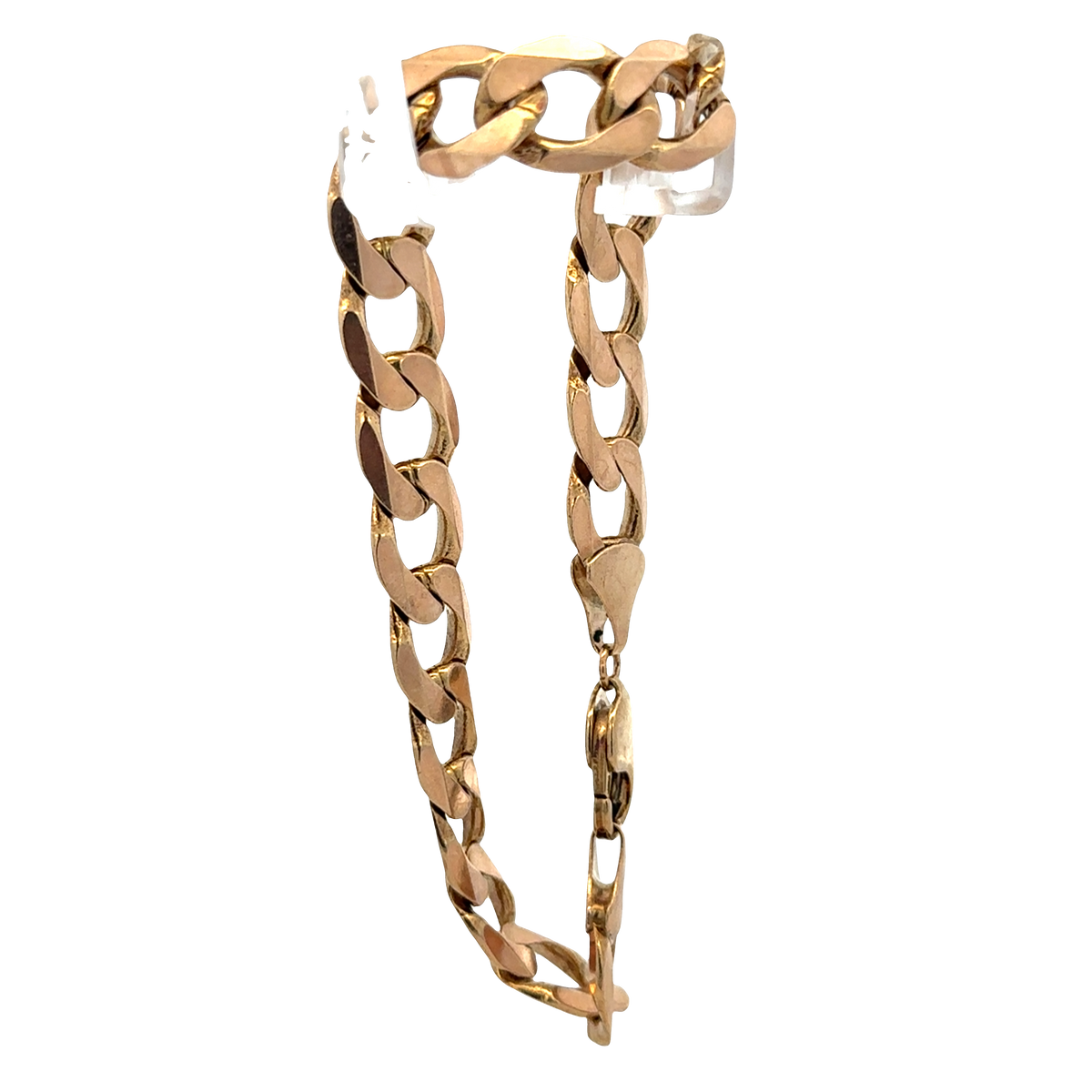 9ct yellow gold curb bracelet 32.9g (sh27357b)