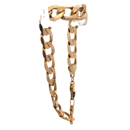 9ct yellow gold curb bracelet 32.9g (sh27357b)