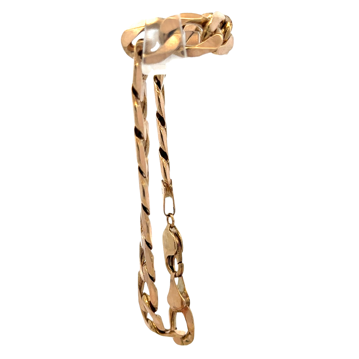 9ct yellow gold curb bracelet 32.9g (sh27357b)