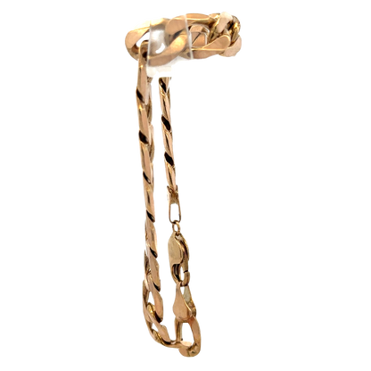 9ct yellow gold curb bracelet 32.9g (sh27357b)
