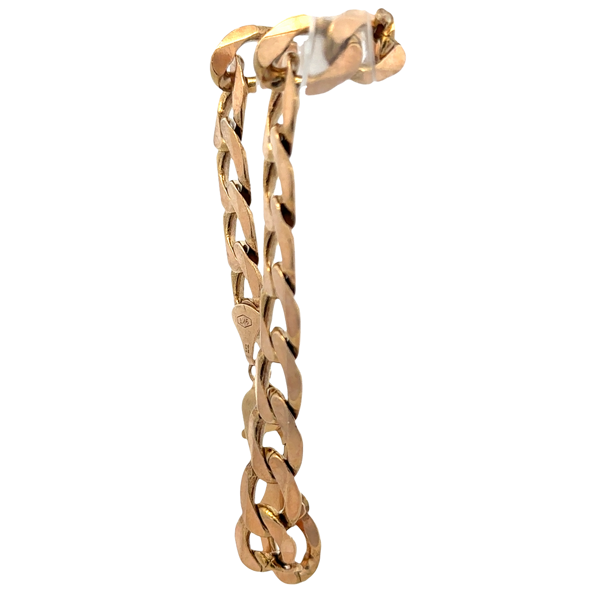 9ct yellow gold curb bracelet 32.9g (sh27357b)