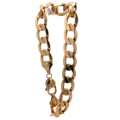 9ct yellow gold curb bracelet 32.9g (sh27357b)