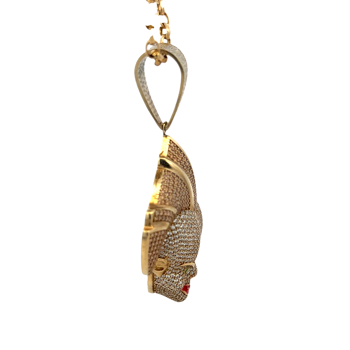 9ct yellow gold joker pendant 26.9g  (sh25058l)
