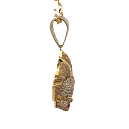 9ct yellow gold joker pendant 26.9g  (sh25058l)