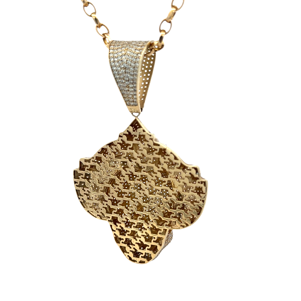 9ct yellow gold joker pendant 26.9g  (sh25058l)
