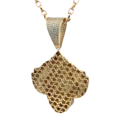 9ct yellow gold joker pendant 26.9g  (sh25058l)