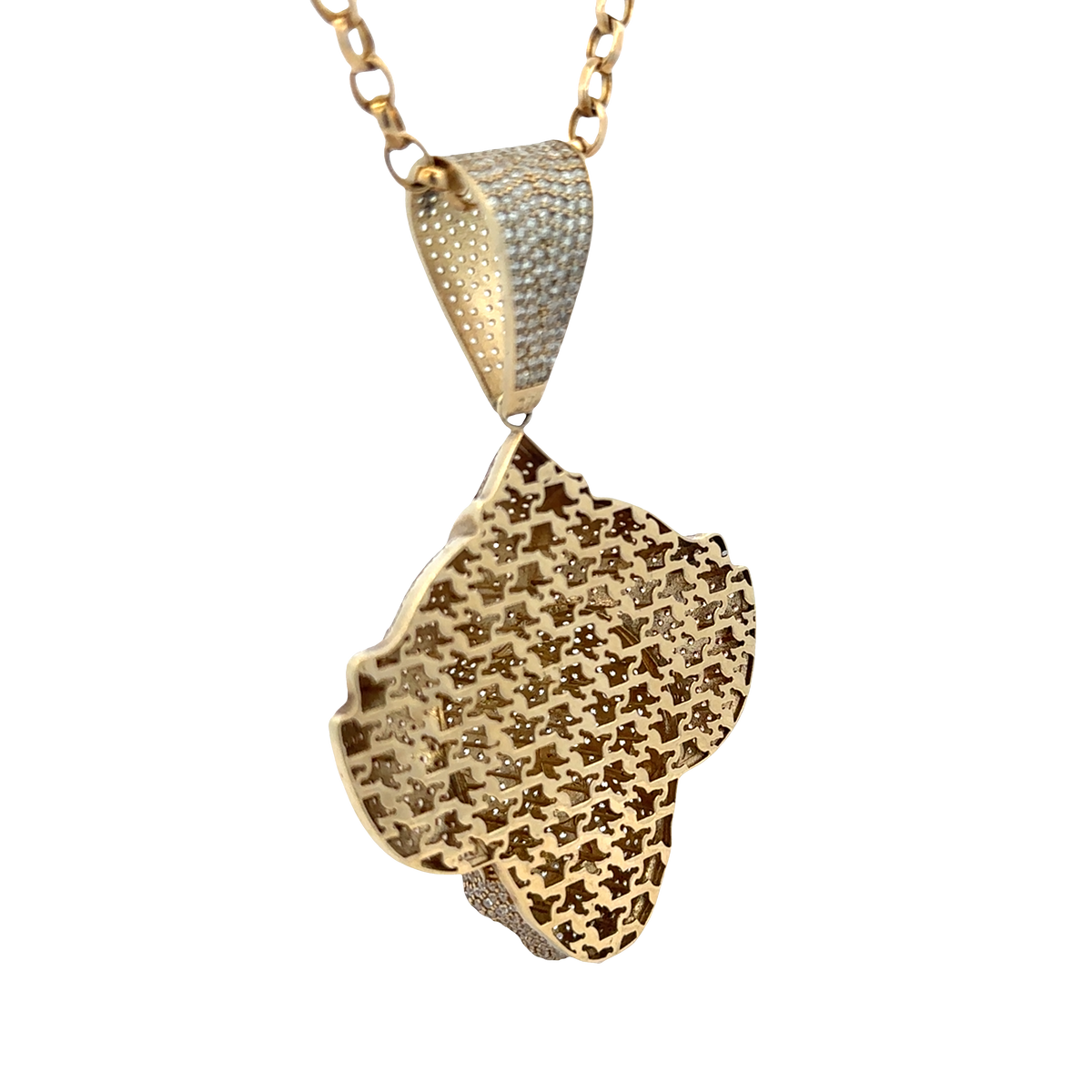 9ct yellow gold joker pendant 26.9g  (sh25058l)