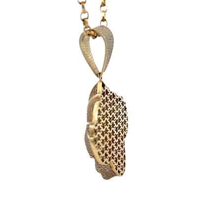 9ct yellow gold joker pendant 26.9g  (sh25058l)