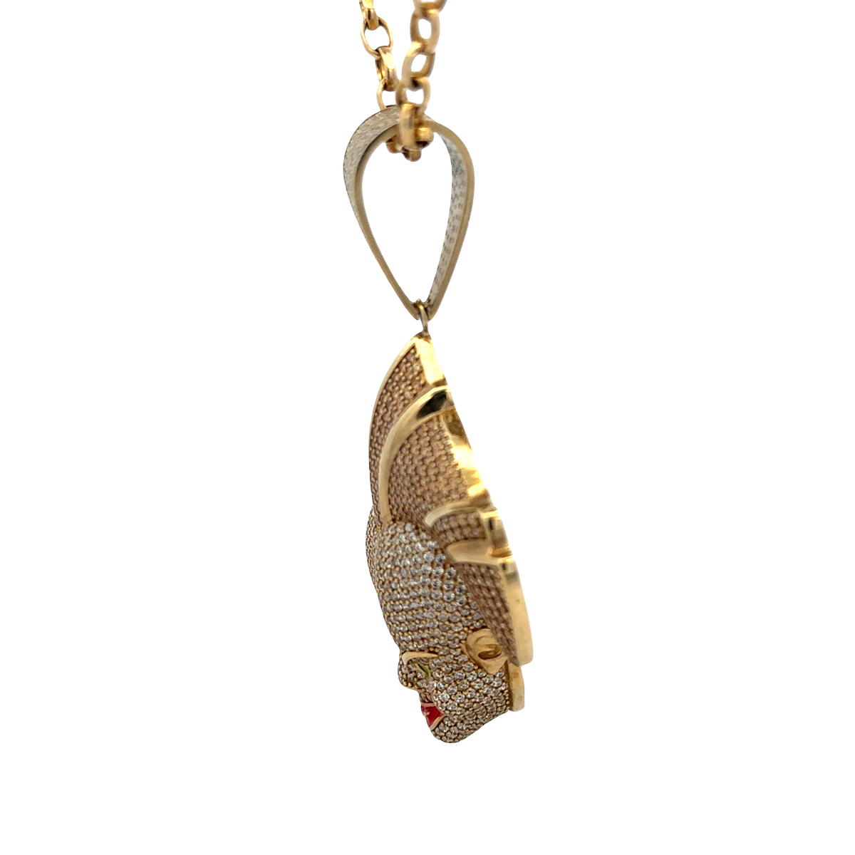 9ct yellow gold joker pendant 26.9g  (sh25058l)