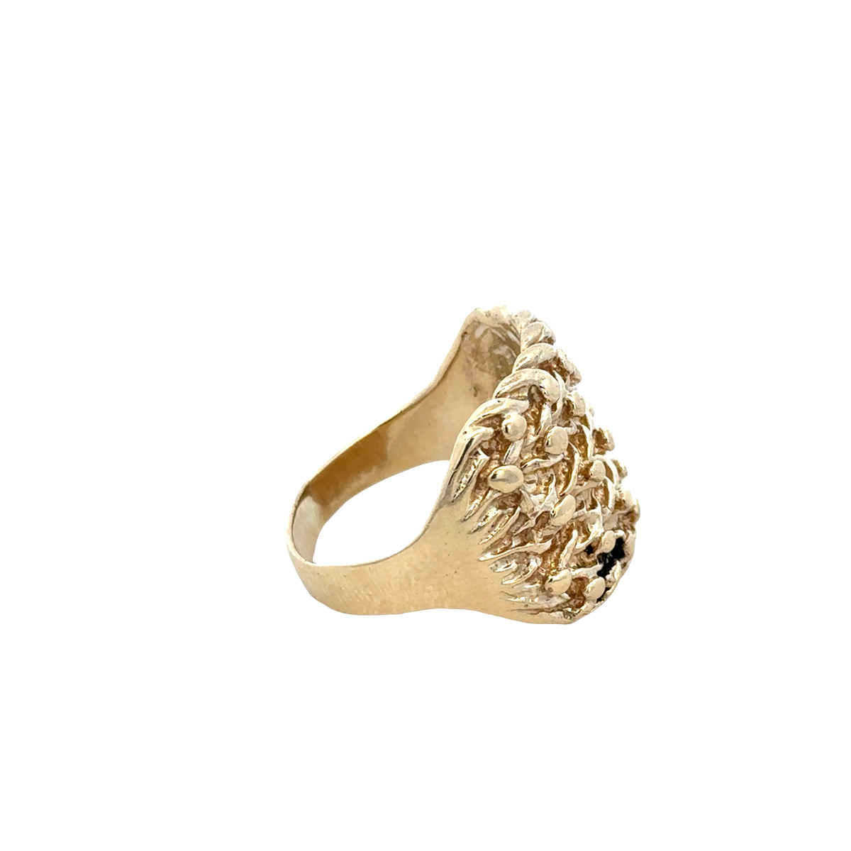 9ct yellow gold keeper ring size W1/2 (bb2054b)