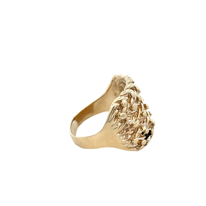 9ct yellow gold keeper ring size W1/2 (bb2054b)