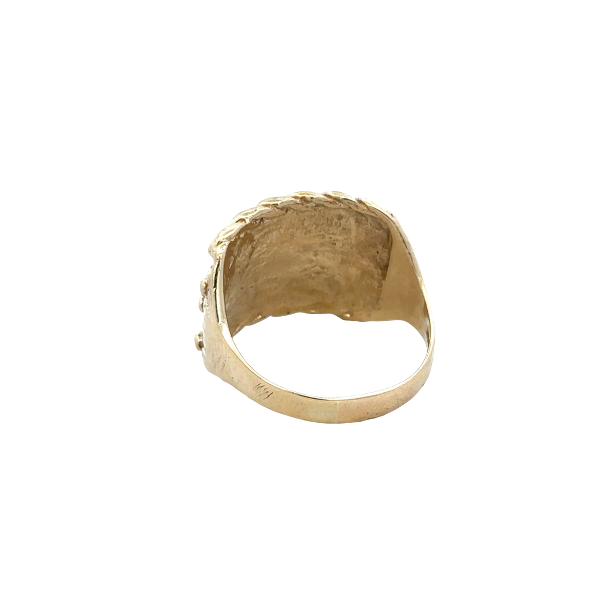 9ct yellow gold keeper ring size W1/2 (bb2054b)