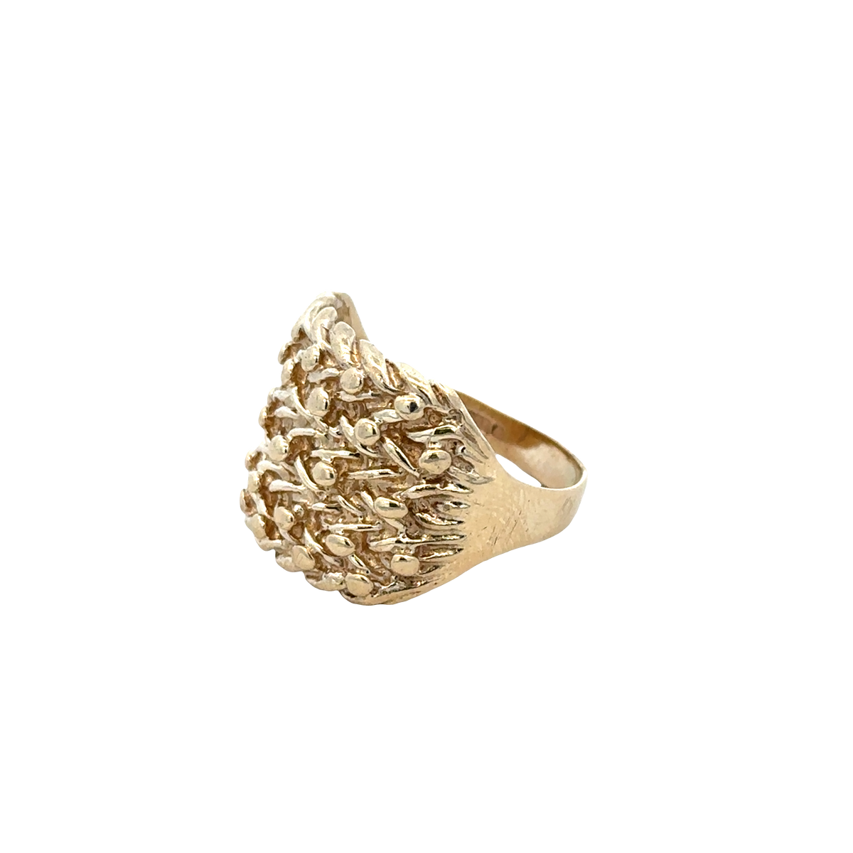 9ct yellow gold keeper ring size W1/2 (bb2054b)