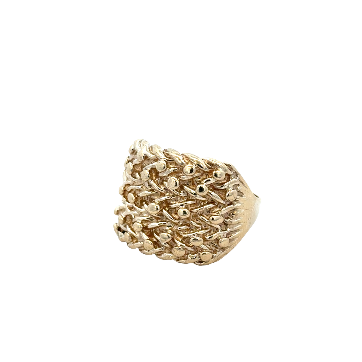 9ct yellow gold keeper ring size W1/2 (bb2054b)