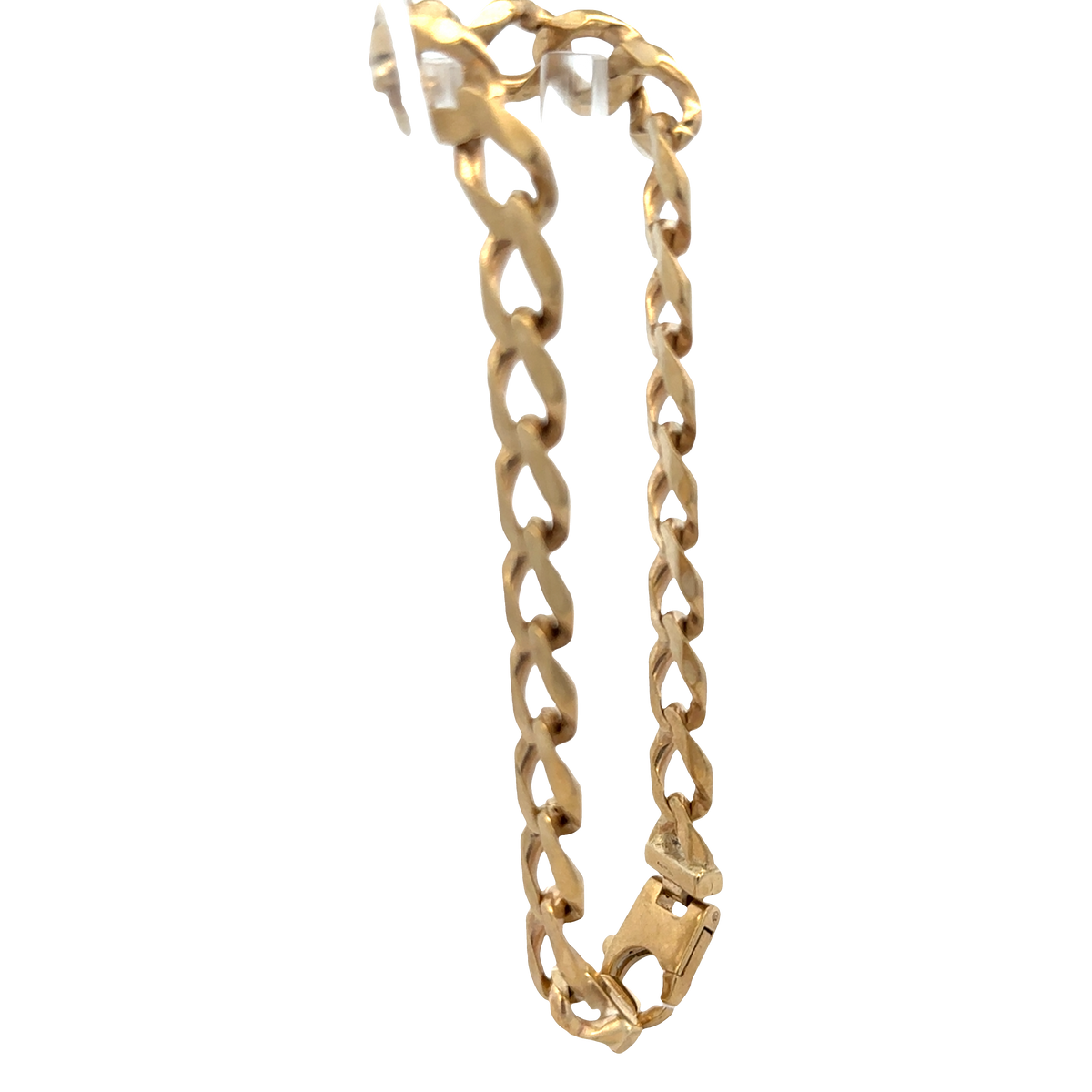9ct yellow gold curb bracelet 38.4g