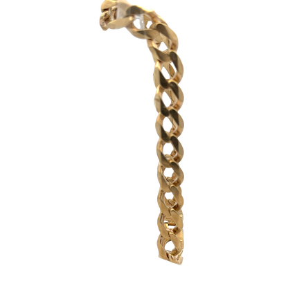 9ct yellow gold curb bracelet 38.4g