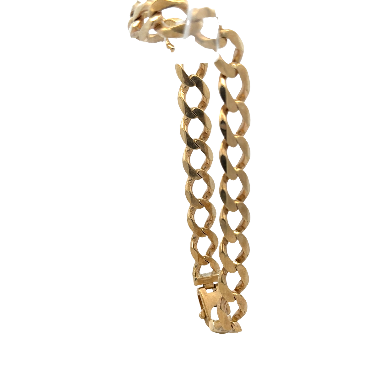 9ct yellow gold curb bracelet 38.4g