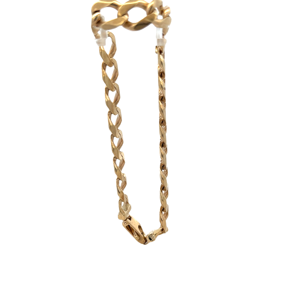 9ct yellow gold curb bracelet 38.4g
