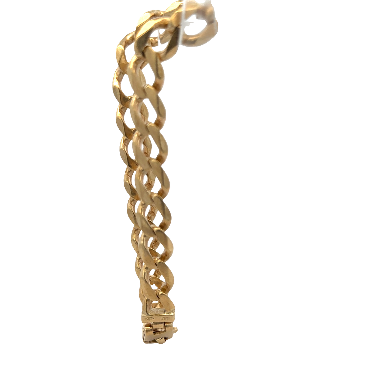 9ct yellow gold curb bracelet 38.4g