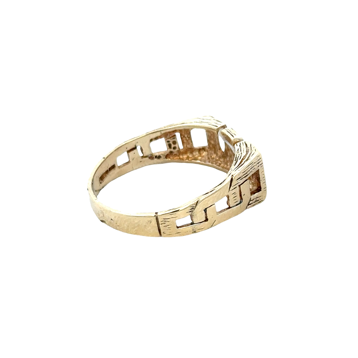 9ct yellow gold DAD ring size X (sh27865b)
