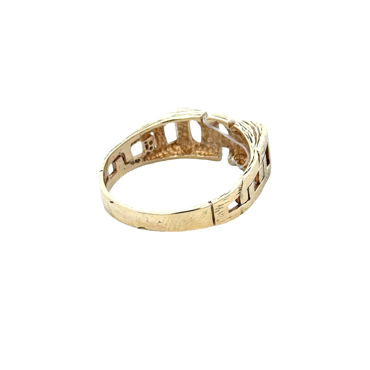 9ct yellow gold DAD ring size X (sh27865b)