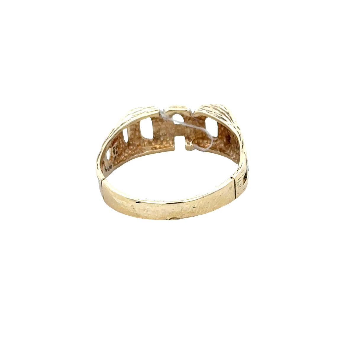 9ct yellow gold DAD ring size X (sh27865b)