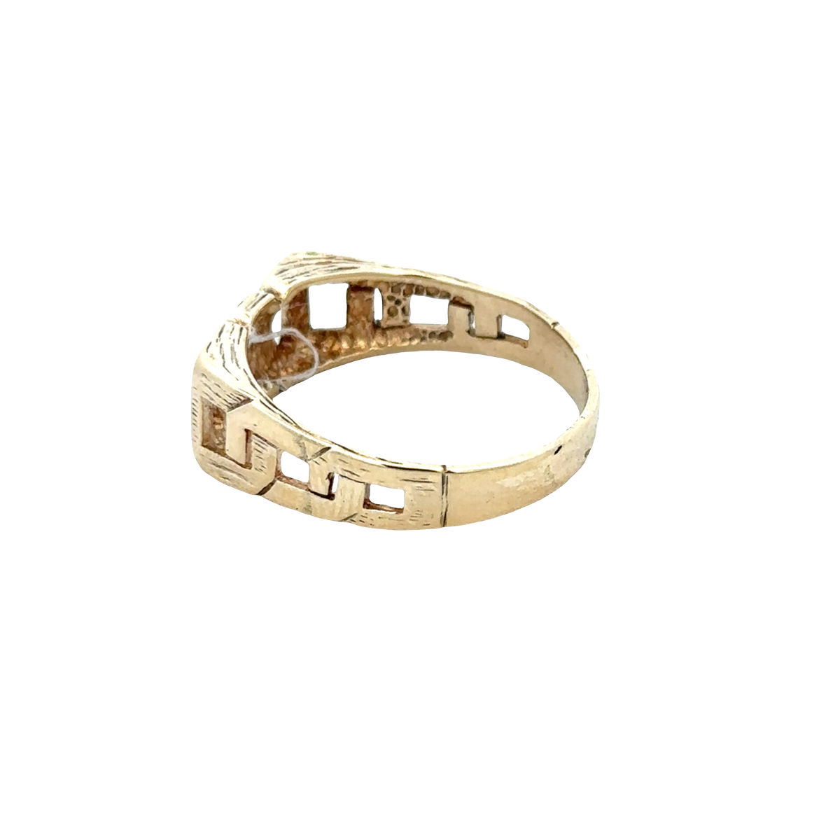 9ct yellow gold DAD ring size X (sh27865b)