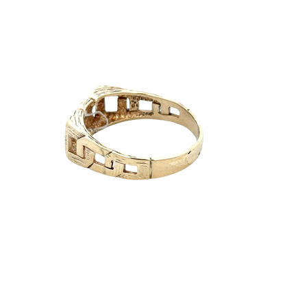 9ct yellow gold DAD ring size X (sh27865b)
