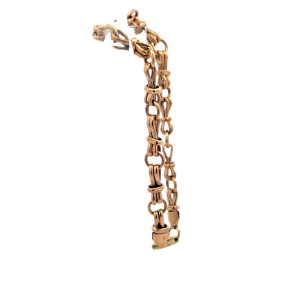 9ct yellow gold bracelet 6.1g (sh27451b)