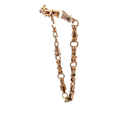 9ct yellow gold bracelet 6.1g (sh27451b)