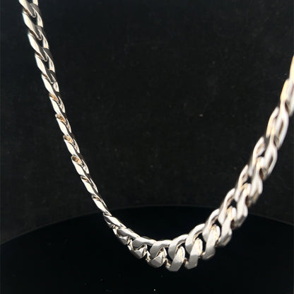 Silver curb chain 148.7g (sh27815b)