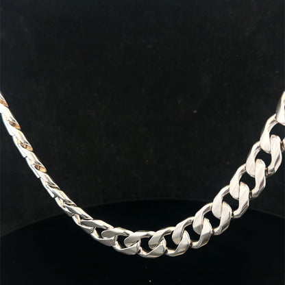 Silver curb chain 148.7g (sh27815b)