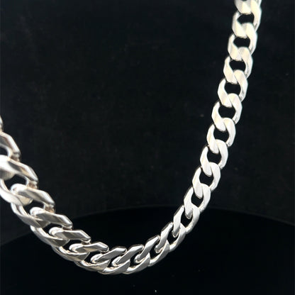 Silver curb chain 148.7g (sh27815b)