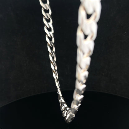 Silver curb chain 148.7g (sh27815b)
