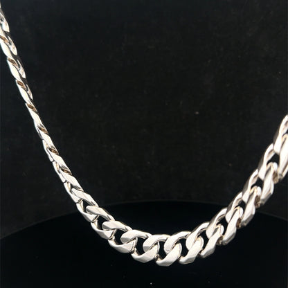 Silver curb chain 148.7g (sh27815b)