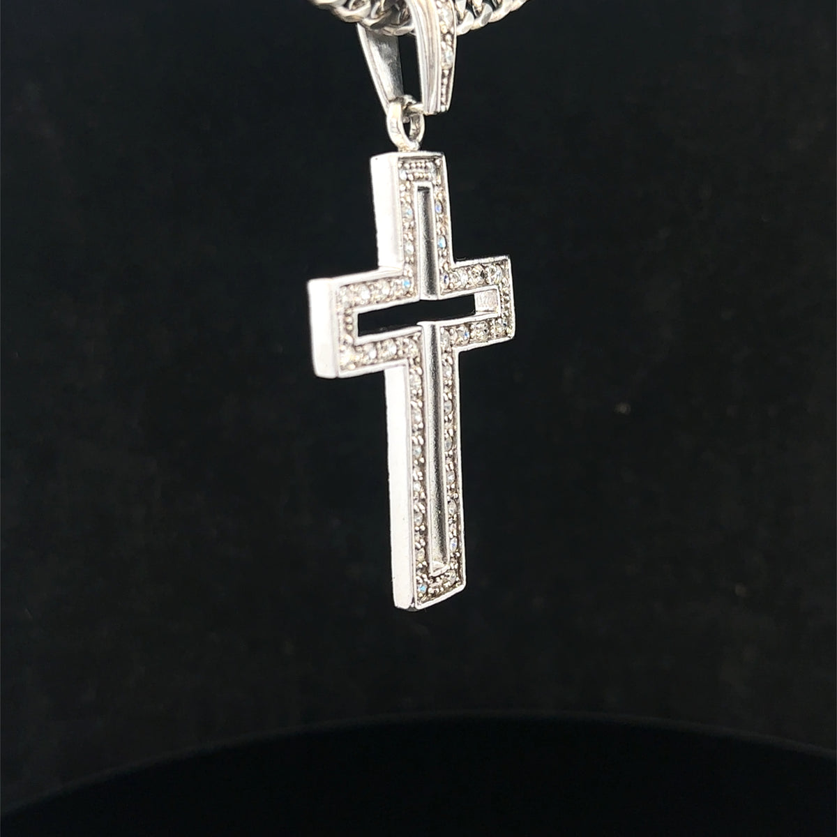 Silver cross pendant 17g (sh25704l)
