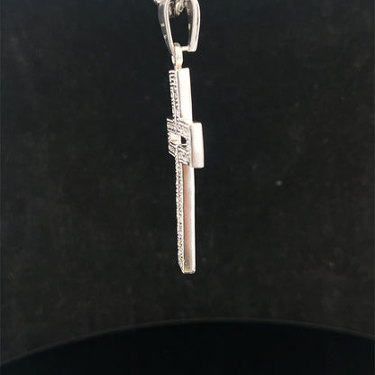Silver cross pendant 17g (sh25704l)