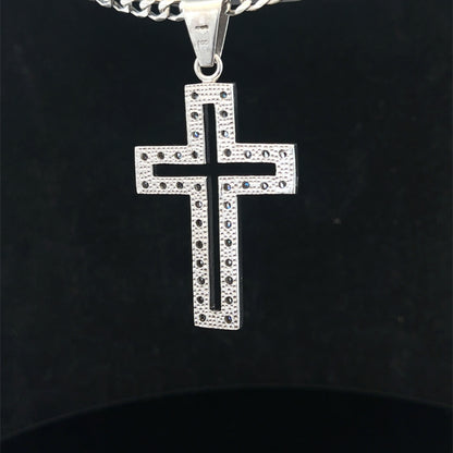 Silver cross pendant 17g (sh25704l)