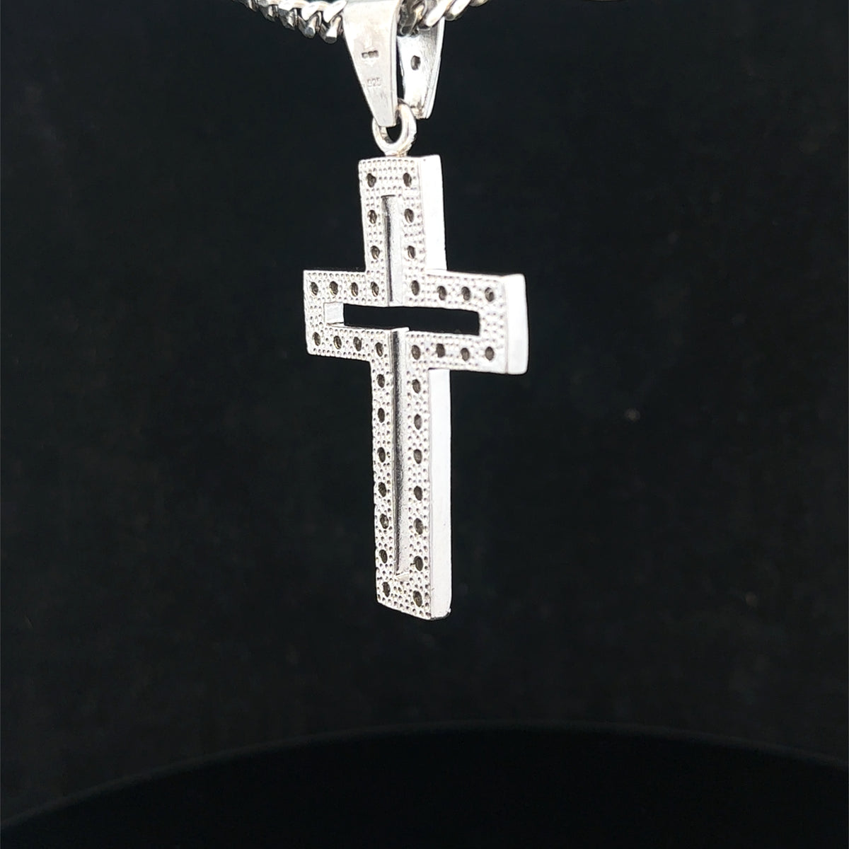 Silver cross pendant 17g (sh25704l)