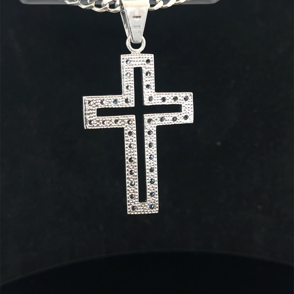Silver cross pendant 17g (sh25704l)